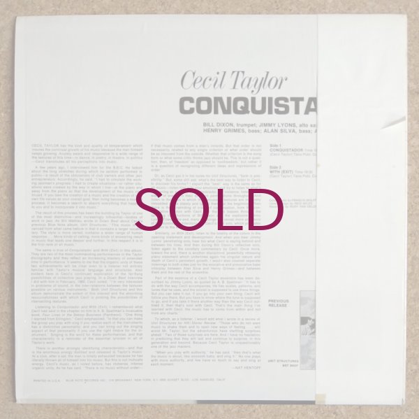 Cecil Taylor - Conquistador - UNIVERSOUNDS