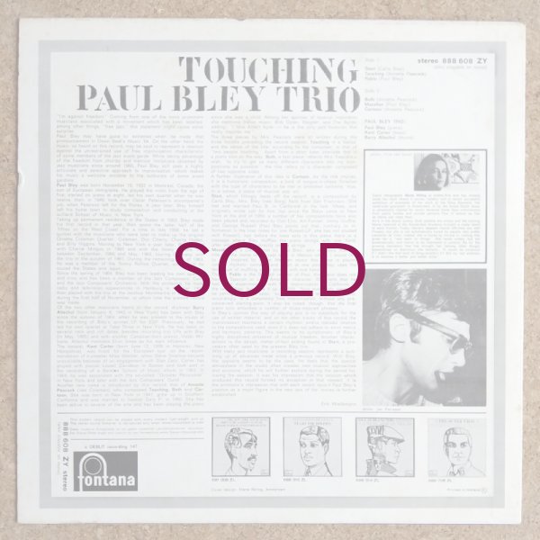 Paul Bley Trio / Touching　レコード Paul Bley Trio – Touching | Releases | Discogs