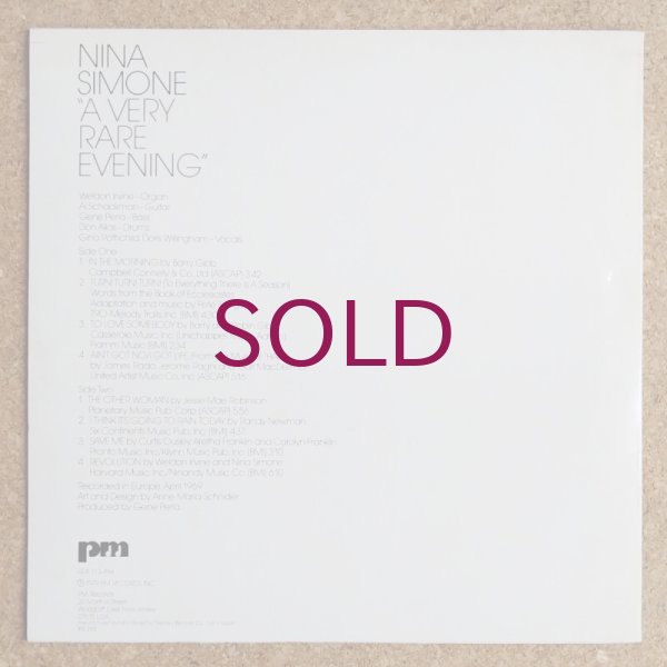 Nina Simone ‎– A Very Rare Evening 79年盤 Nina Simone – A Very Rare Evening – CD (Paper Sleeve, Album