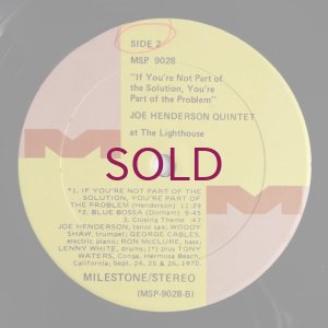 画像4: Joe Henderson Quintet - If You're Not Part Of The Solution, You're Part Of The Problem