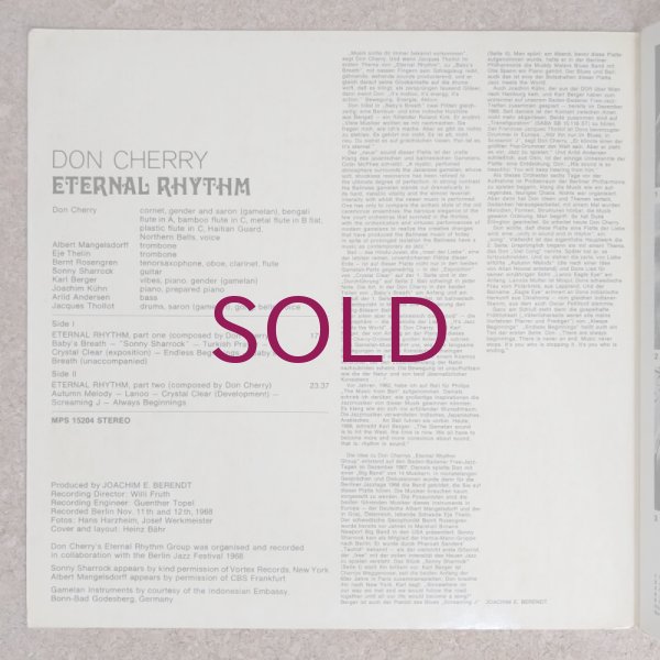 Don Cherry - Eternal Rhythm - UNIVERSOUNDS