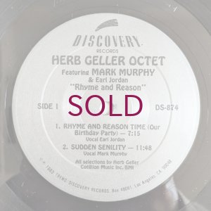 画像3: Herb Geller Octet feat Mark Murphy & Earl Jordan - Rhyme & Reason