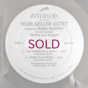 画像4: Herb Geller Octet feat Mark Murphy & Earl Jordan - Rhyme & Reason