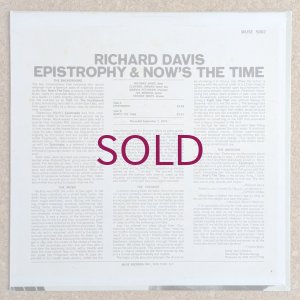 画像2: Richard Davis - Epistrophy & Now's The Time