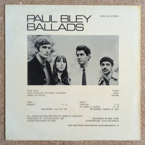 画像2: Paul Bley - Ballads
