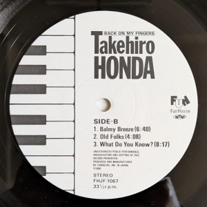 画像4: Takehiro Honda - Back on My Fingers