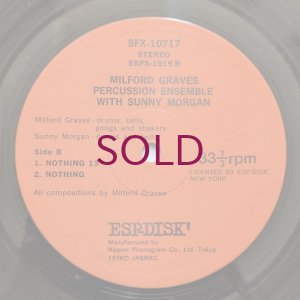 画像4: Milford Graves Percussion Ensemble with Sunny Morgan