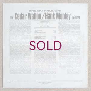 画像2: Cedar Walton / Hank Mobley Quintet - Breakthrough!