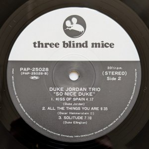 画像4: Duke Jordan Trio - So Nice Duke