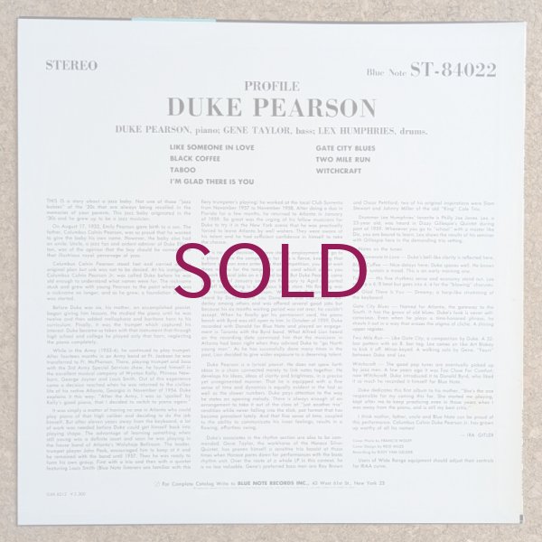 Duke Pearson - Profile - UNIVERSOUNDS