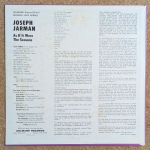 画像2: Joseph Jarman - As If It Were The Seasons
