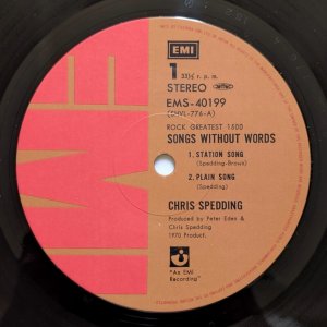 画像3: Chris Spedding - Songs Without Words