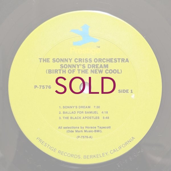 米LP Sonny Criss Orchestra Sonnys Dream (Birth Of The New Cool) PR7576 PRESTIGE /00260 Sonny's Dream (Birth Of The New Cool) (Original Jazz