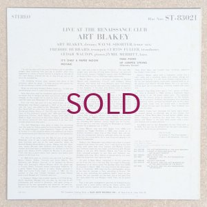 画像2: Art Blakey - Live At The Renaissance Club
