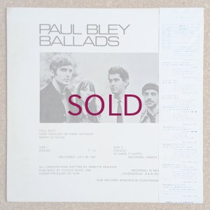 画像2: Paul Bley - Ballads