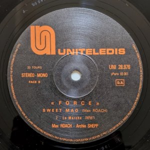 画像6: Max Roach / Archie Shepp - Force