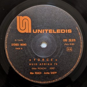 画像8: Max Roach / Archie Shepp - Force