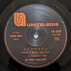 画像5: Max Roach / Archie Shepp - Force