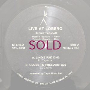 画像3: Horace Tapscott - Live At Lobero Vol.II