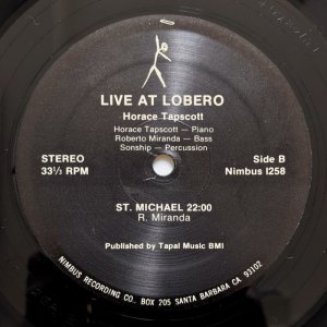 画像4: Horace Tapscott - Live At Lobero Vol.II