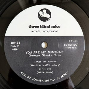 画像4: George Otsuka Trio - You Are My Sunshine