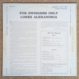 画像2: Lorez Alexandria - For Swingers Only